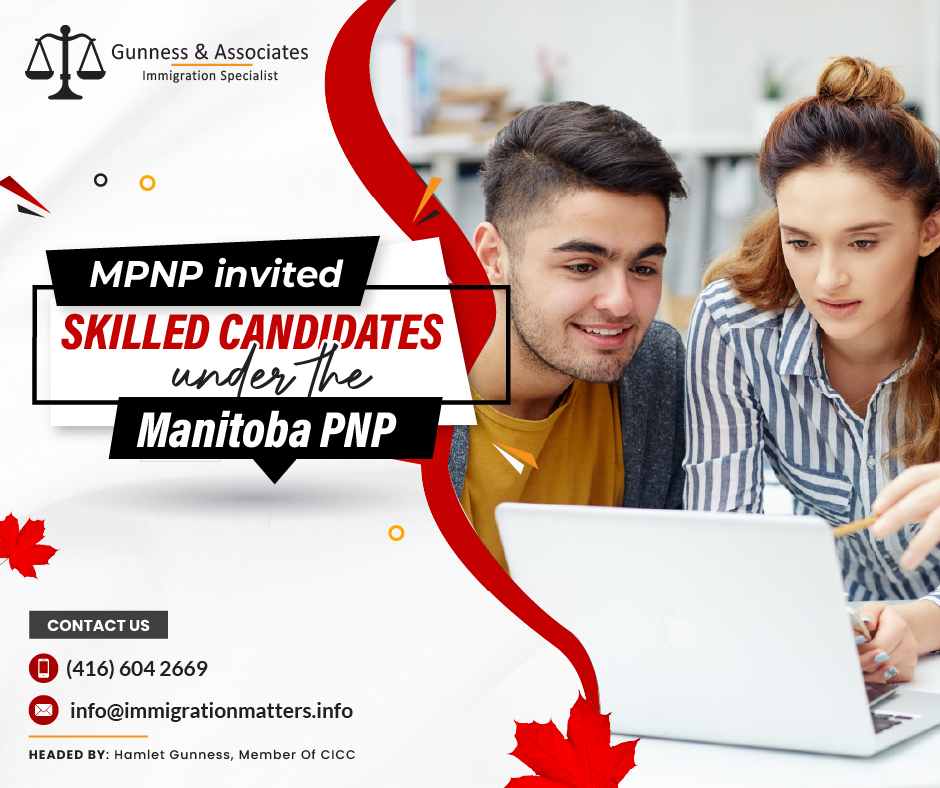 Manitoba invited skilled candidates under the Manitoba PNP