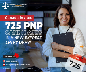 Canada Invited 725 PNP Candidates in the Latest IRCC Express Entry Draw