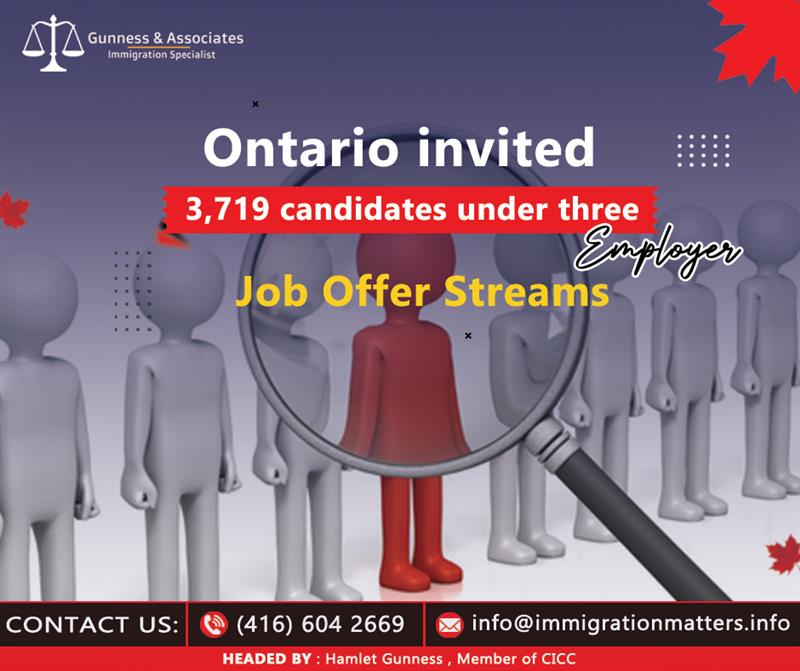 Ontario Invites 3,719 Candidates for Immigration to Ontario Under Employer Job Offer Streams to Support Regional Growth