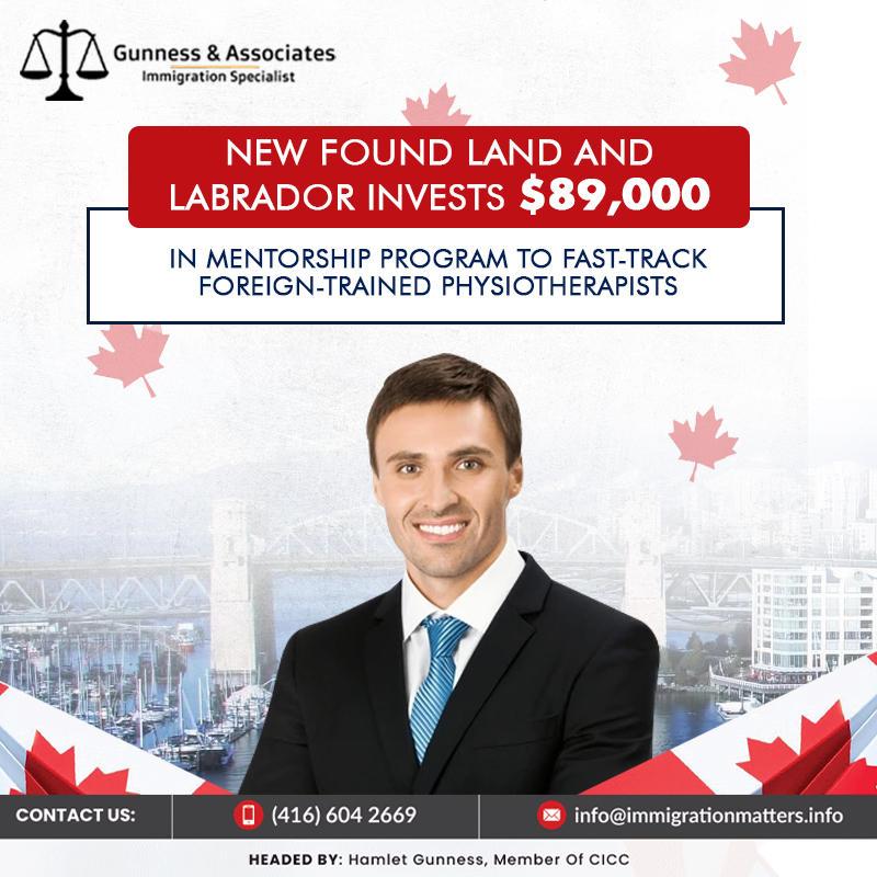 Newfoundland and Labrador Invests $89,000 in Mentorship Program to Fast-Track Foreign-Trained Physiotherapists for Healthcare Jobs in Canada