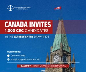 The Government of Canada Invited 1,000 CEC Candidates in Express Entry Draw #375