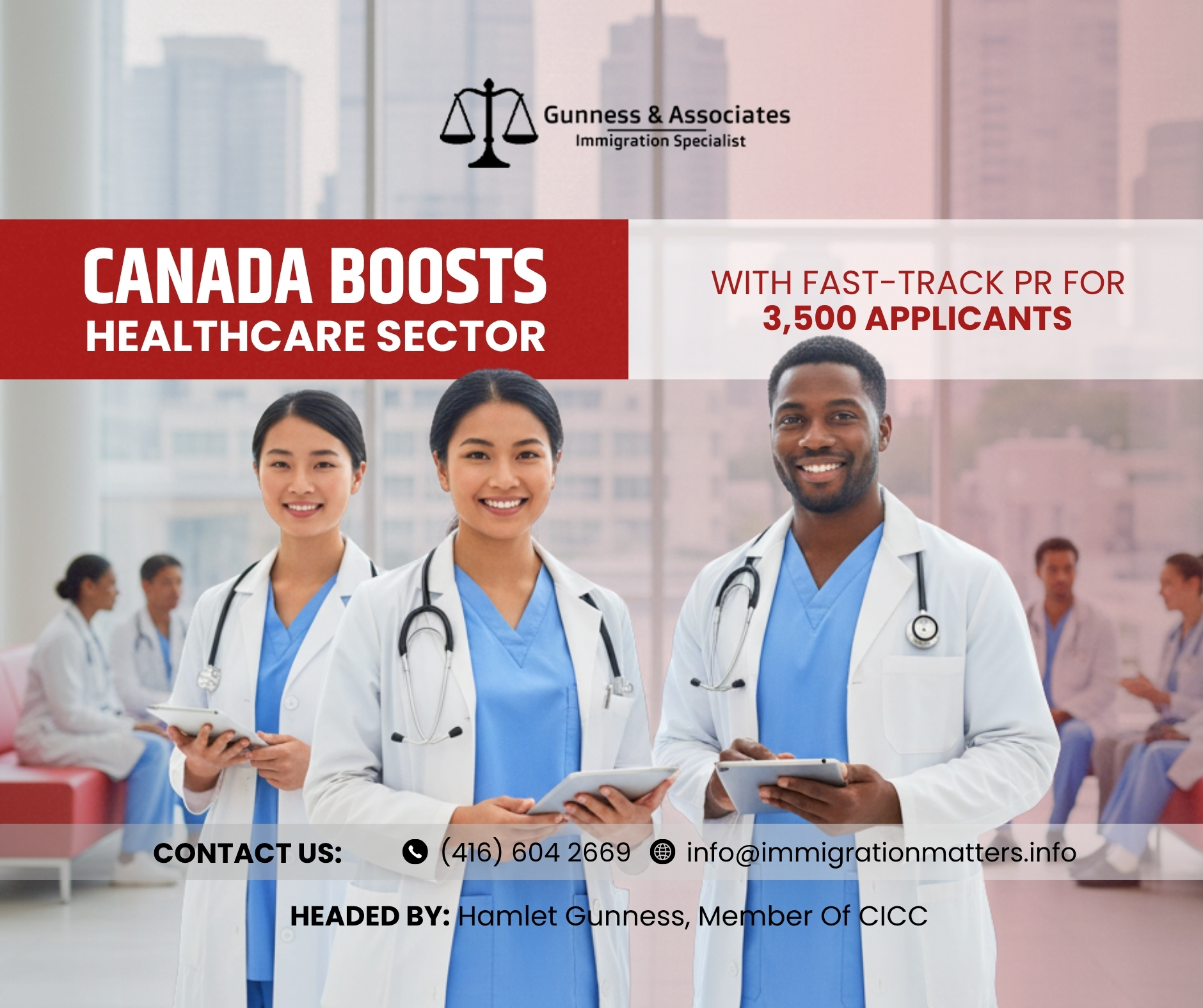 Canada Opens Fast-Track to Permanent Residency for 3,500 Healthcare Professionals Canada in Latest Express Entry Draw