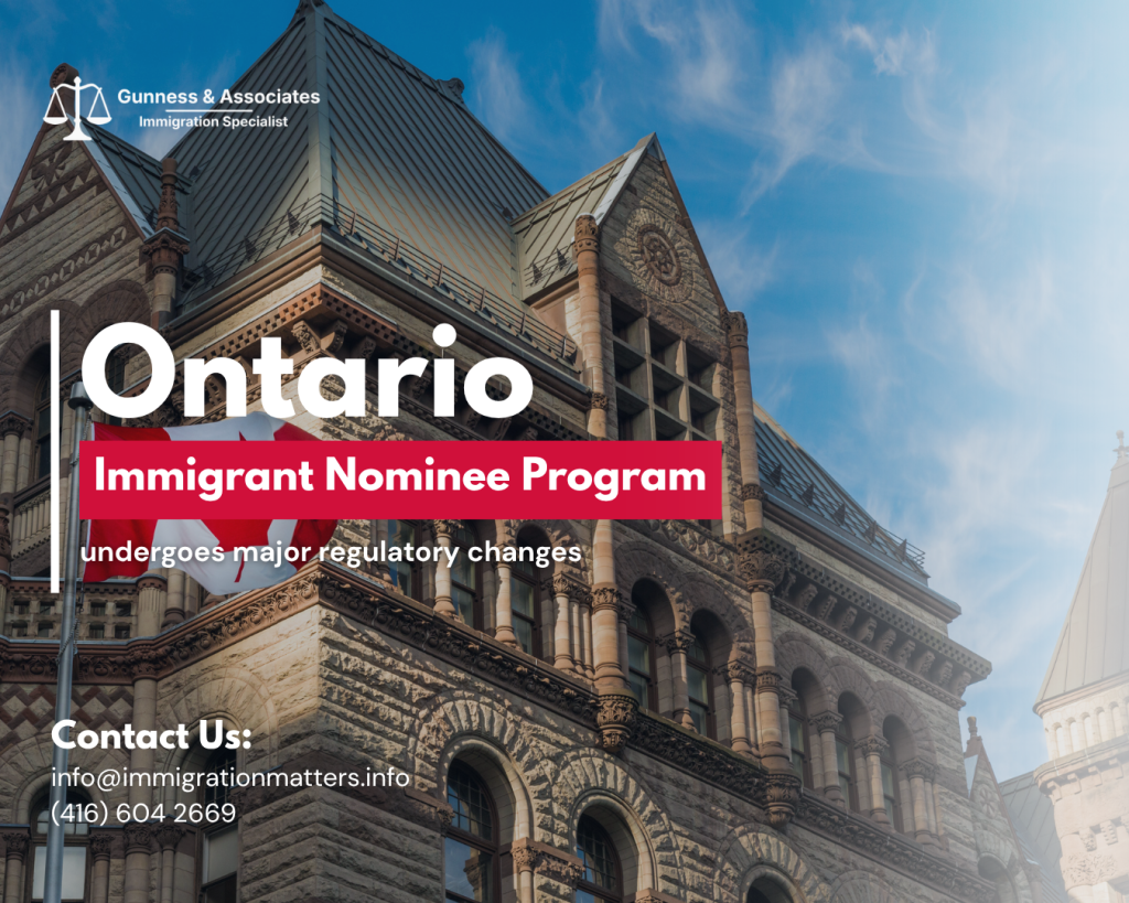 OINP regulatory changes