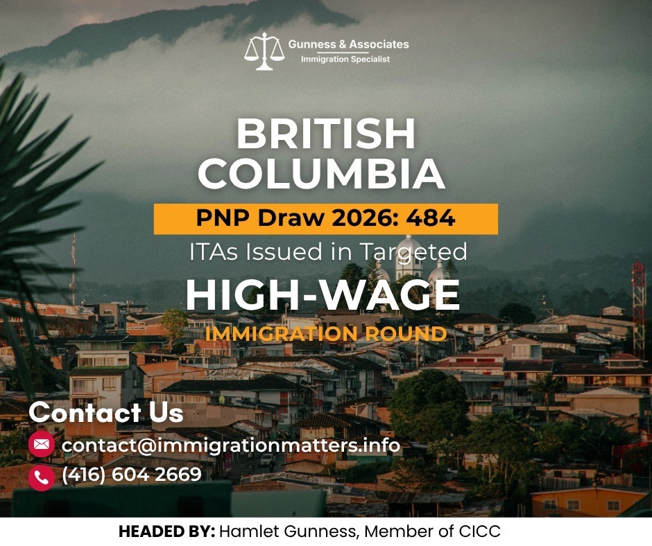 British Columbia PNP Draw 2026