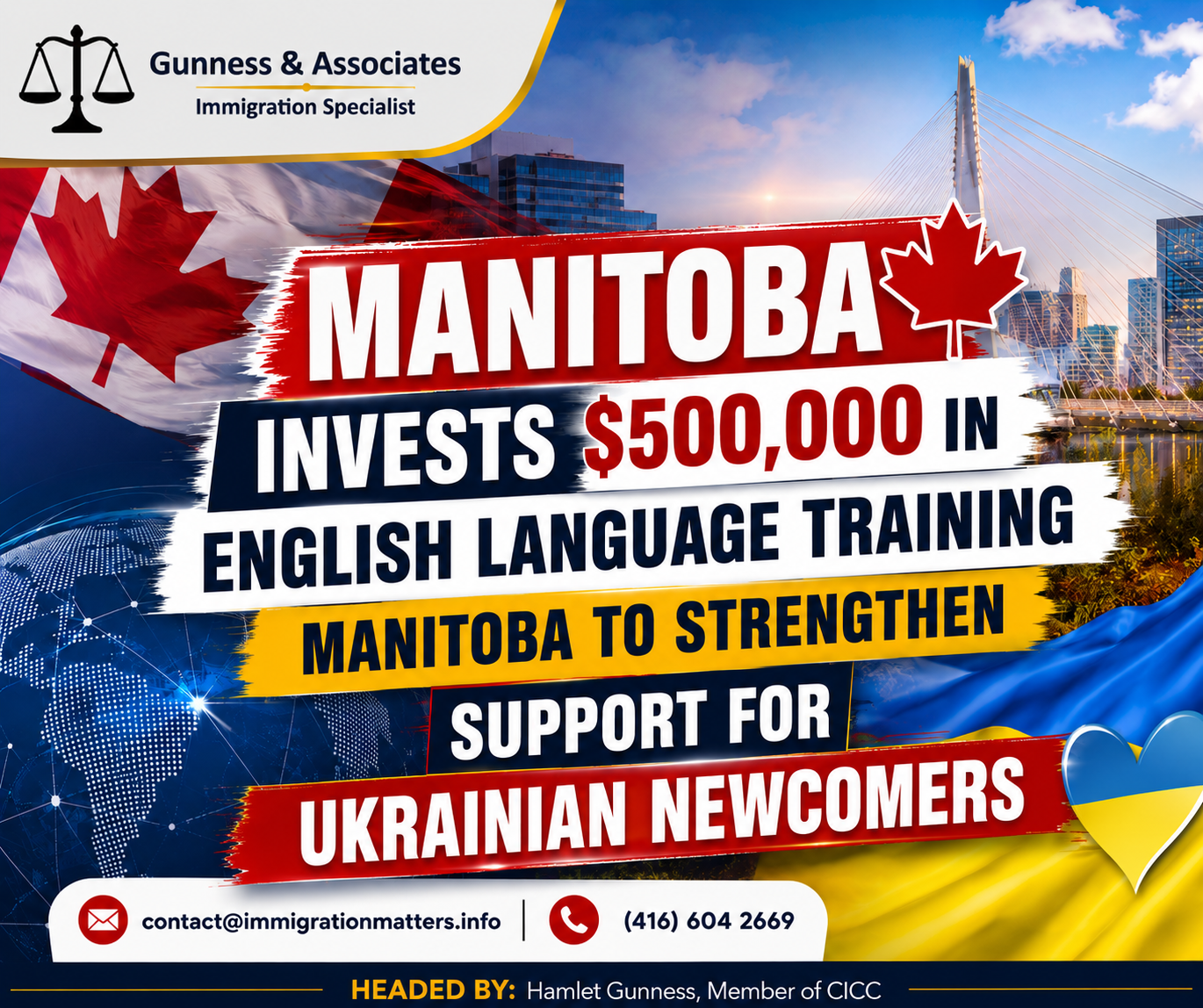 English language training Manitoba