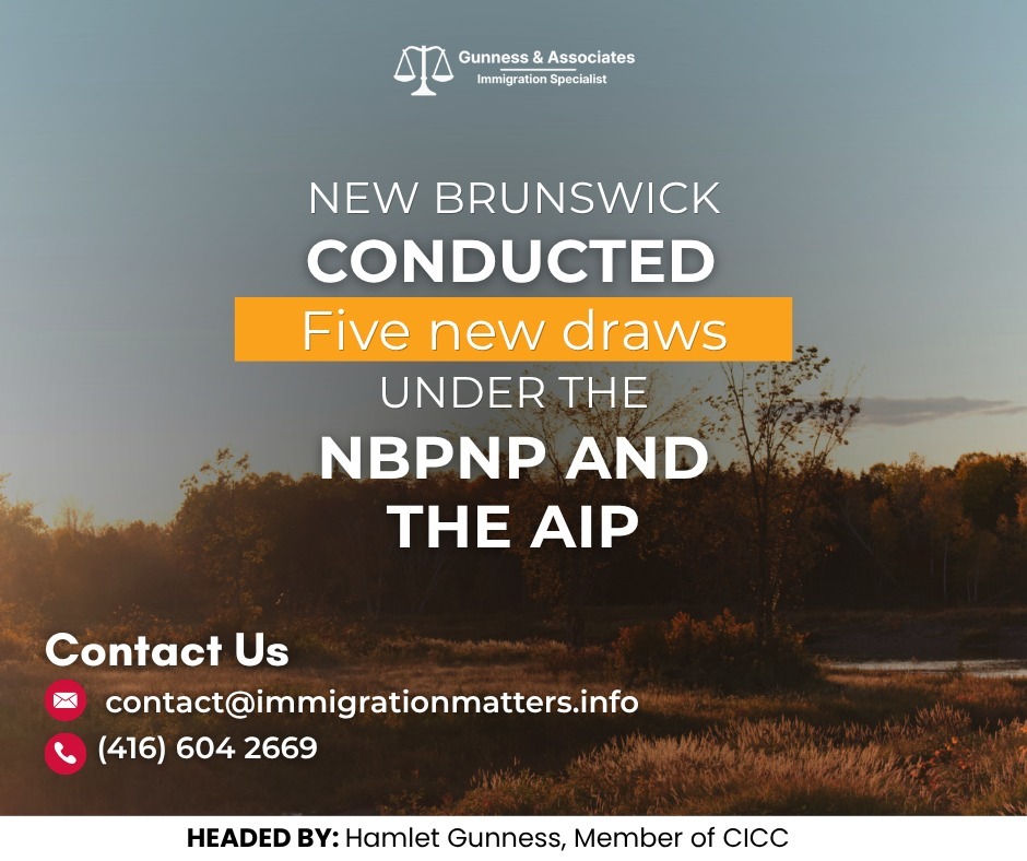 New Brunswick immigration draws 2026