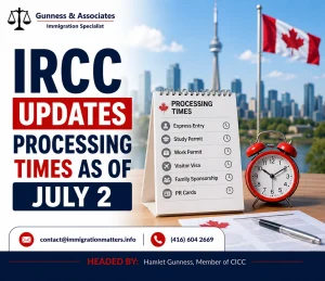 Latest IRCC processing time updates